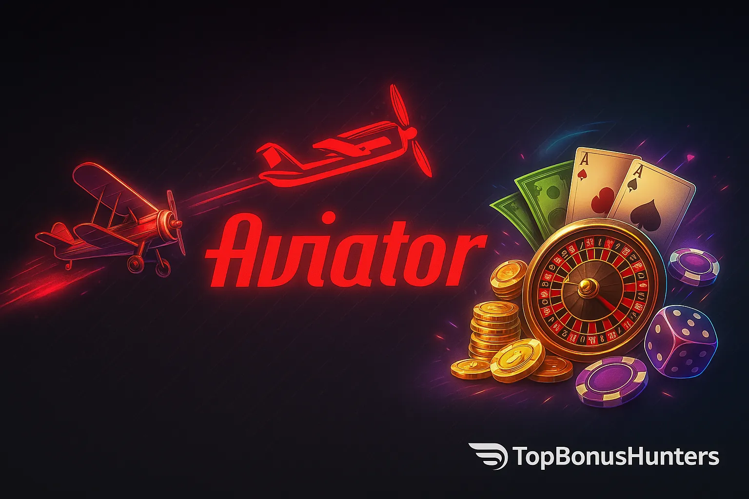 Casino Bonuses 2025: Aviator Plane flying with roulette wheel