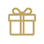 Gift box icon representing regularly updated and verified casino bonus deals