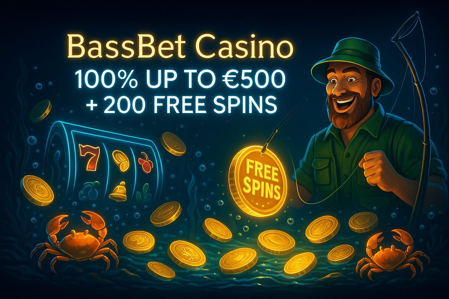 BassBet Casino Review – Bonus Banner: 100% up to $500 + 200 Free Spins