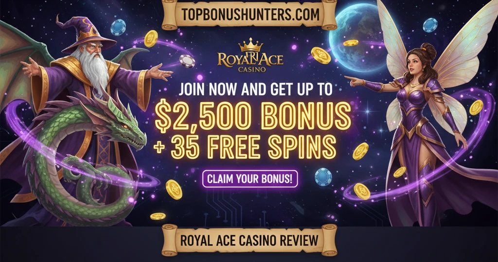 Royal Ace Casino Review – $2500 Casino Bonus + 35 Royal Ace Free Spins