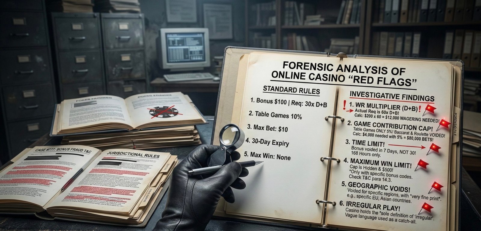 Forensic Analysis Online Gambling
