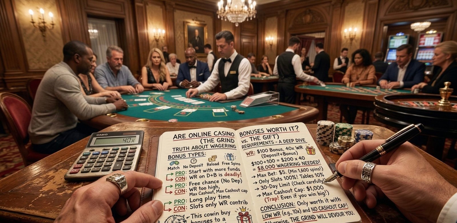 Reading casino strategy book