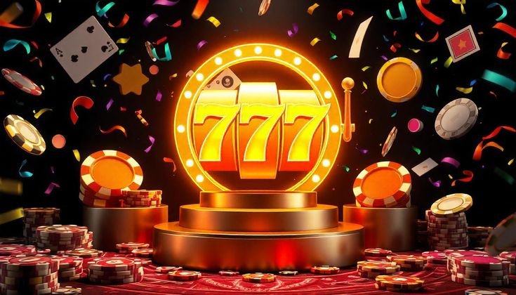 Golden lucky seven trophy