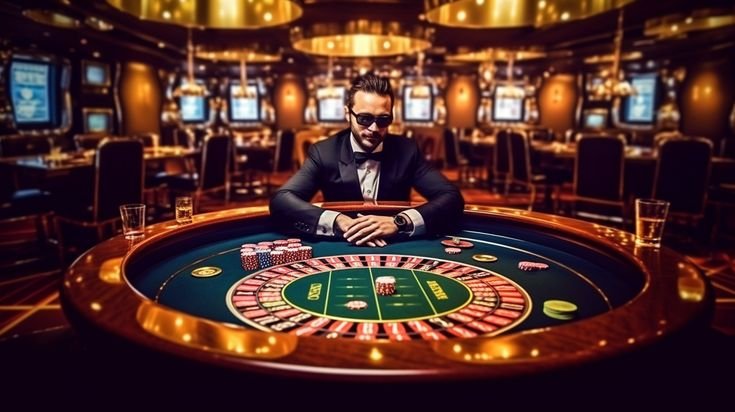 Man playing high stakes