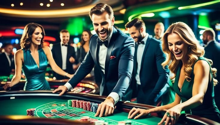 Man betting on craps